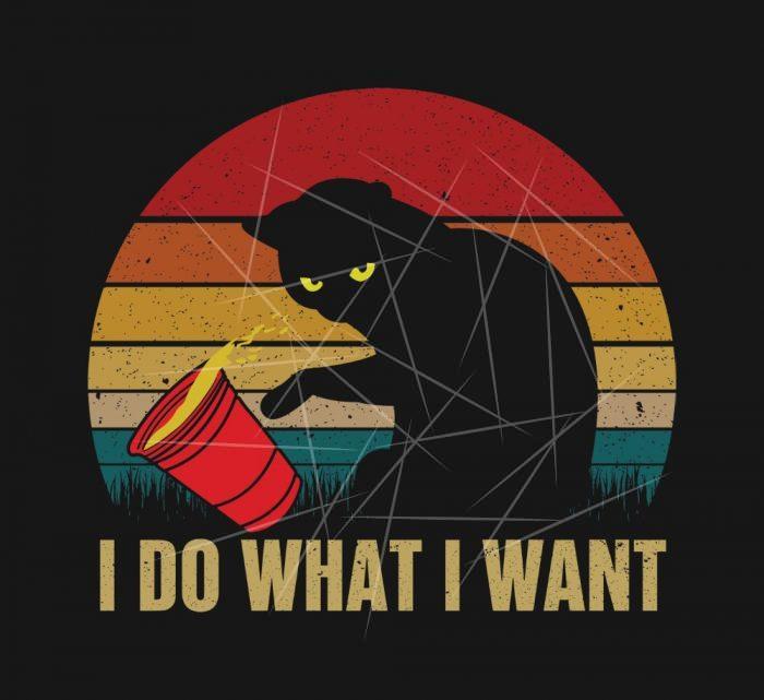 I do What I want Cat Lover Gifts PNG Free Download