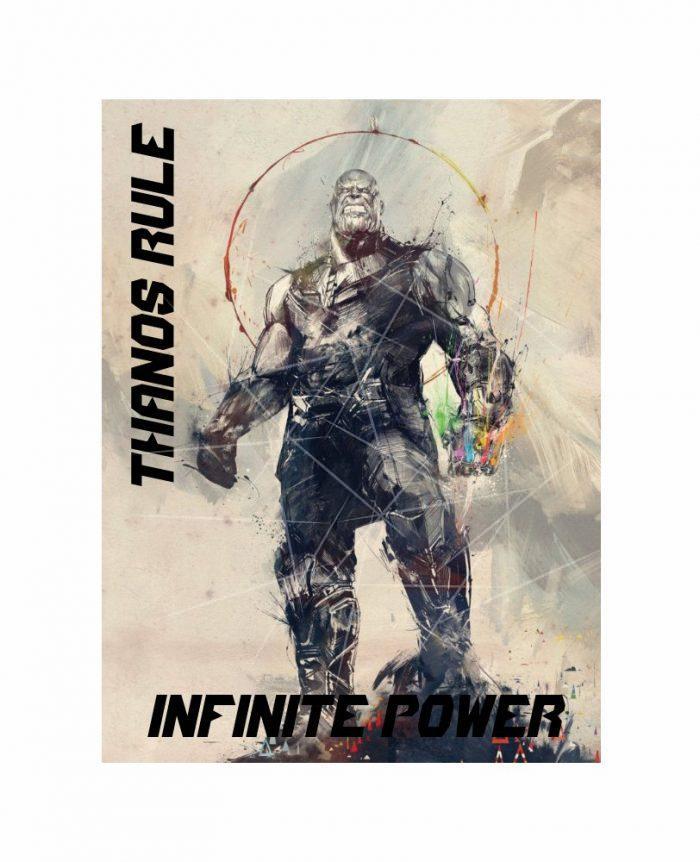 INFINITE POWER THANOS RULES FAN MADE DESIGN PNG Free Download