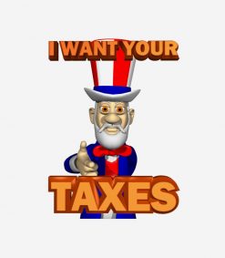 IRS Joke Taxday Humor Funny Uncle Sam Wants Taxes PNG Free Download