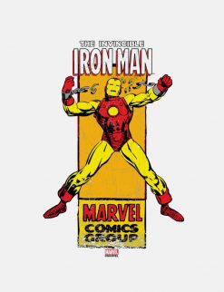 Iron Man Retro Breaking Chains Comic PNG Free Download
