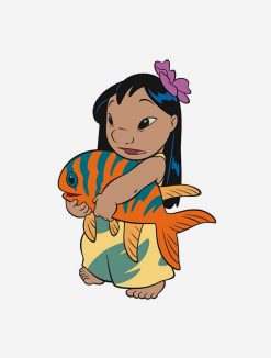Lilo and Stitch's Lilo Holding Fish PNG Free Download
