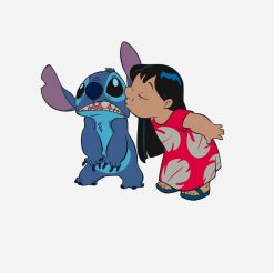 Lilo kisses Stitch PNG Free Download