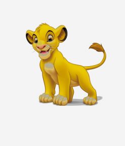 Lion King Simba cub standing Disney PNG Free Download