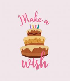 Make a Wish - Birthday Cake Themed PNG Free Download