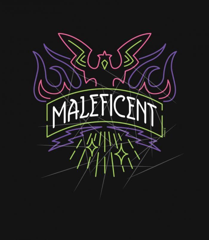 Maleficent - Neon Badge Logo PNG Free Download