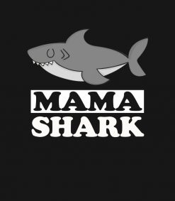 Mama Shark Mommy Mother Gift PNG Free Download