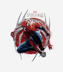 Marvels Spider-Man - Web Swing Street Art Graphic PNG Free Download