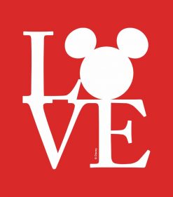 Mickey Mouse LOVE - Valentines Day PNG Free Download