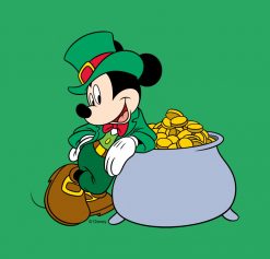 Mickey Mouse Pot of Gold - St. Patricks Day PNG Free Download