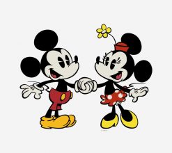 Mickey and Minnie Holding Hands PNG Free Download