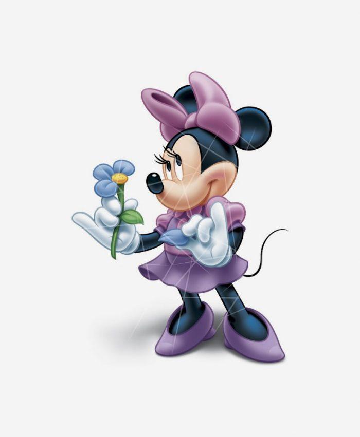 Minnie with flower PNG Free Download