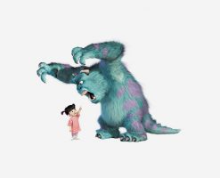 Monsters - Inc. Sulley Scares Boo Disney PNG Free Download