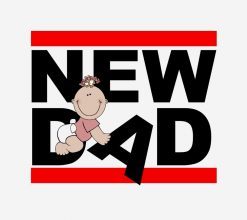 New Dad With New Baby Girl PNG Free Download
