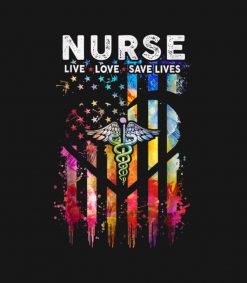 Nurse Live Love Save Lives Cute Gift PNG Free Download