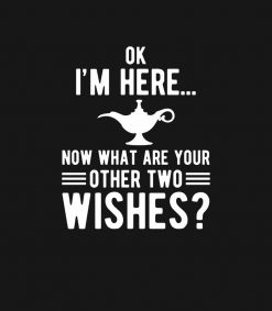 Ok Im here now what are your other two wishes? PNG Free Download