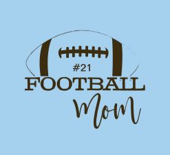 Personalized Football Mom for Game Day PNG Free Download