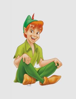Peter Pan Sitting Down PNG Free Download