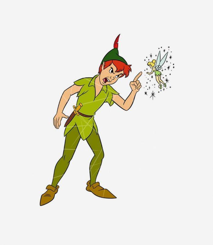 Peter Pan and Tinkerbell Disney PNG Free Download