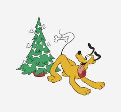 Pluto at Christmas Disney PNG Free Download