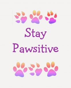 Positive Message Paw Print PNG Free Download