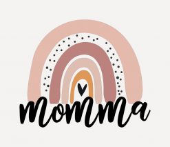 Rainbow Momma 3/4 Sleeve PNG Free Download