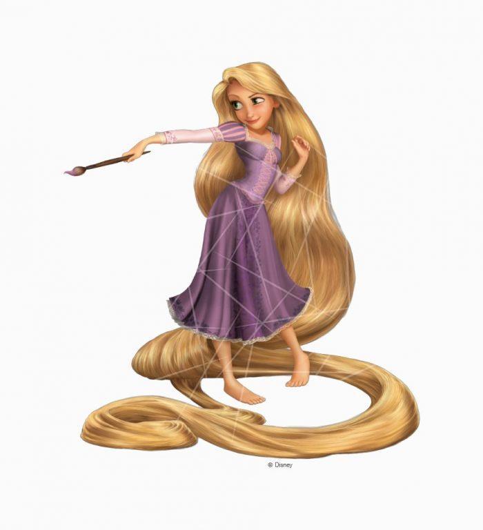 Rapunzel with Paintbrush 2 PNG Free Download