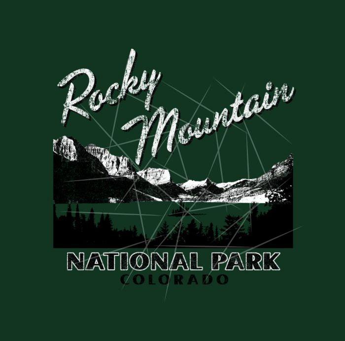 Rocky Mountain National Park Tee PNG Free Download