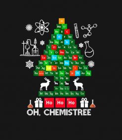 Science Christmas Shirt Oh Chemist Tree Chemistree PNG Free Download