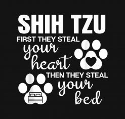 Shih Tzu Gifts Quote Dog Lover Paw Print Baby PNG Free Download