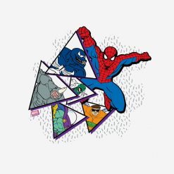 Spider-Man And Villains 90s Graphic PNG Free Download