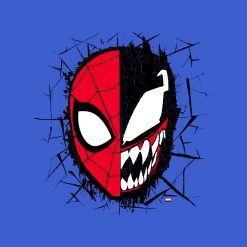Spider-Man - Dual Spider-Man & Venom Face PNG Free Download