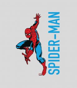 Spider-Man Pose With Name PNG Free Download