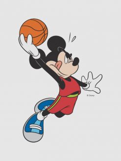 Sporty Mickey - Dunking Basketball PNG Free Download