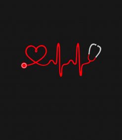 Stethoscope Heart Nurse T - Registered Nurse PNG Free Download