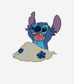 Stich Playing in Sand Disney PNG Free Download