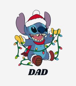 Stitch Christmas Lights PNG Free Download