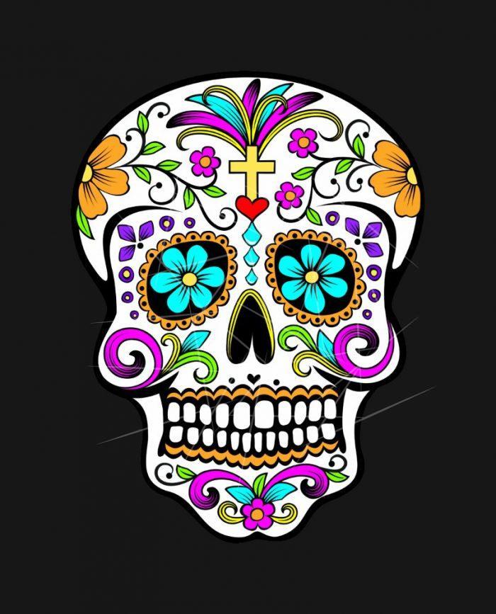 Sugar Skull "Day of the Dead" PNG Free Download