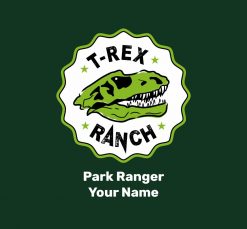 T-Rex Ranch Adult Shirt PNG Free Download