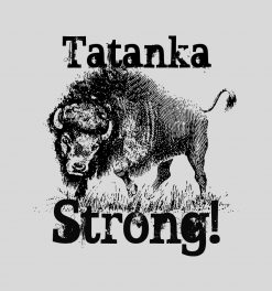 Tatanka Strong with American bison PNG Free Download