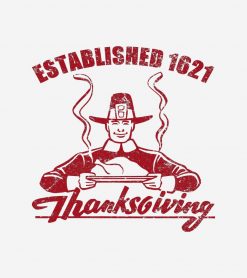 Thanksgiving Established 1621 Vintage Design PNG Free Download