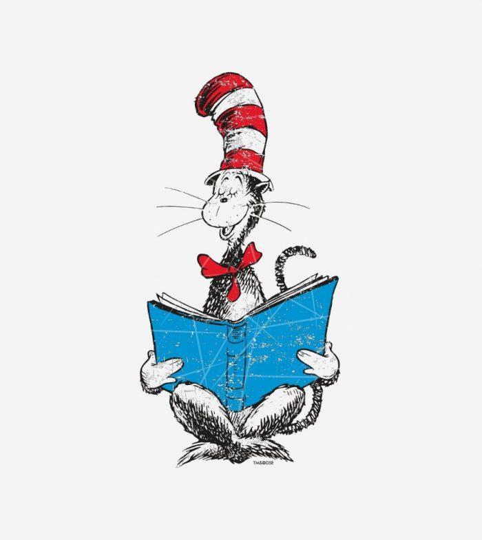 Dr. Seuss - The Cat in the Hat - Reading PNG Free Download
