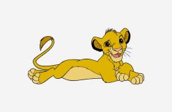 The Lion Kings Simba lays down Disney PNG Free Download