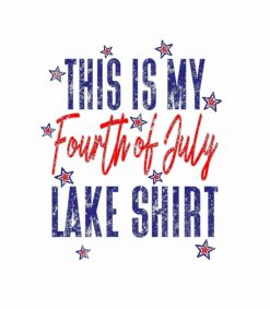 This Is My Fourth of July Lake PNG Free Download