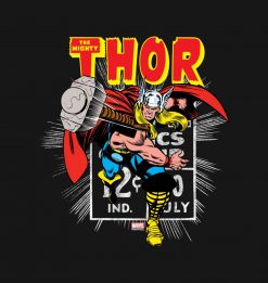 Thor Retro Comic Price Graphic PNG Free Download