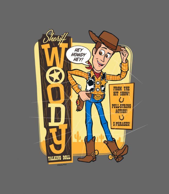 Toy Story 4 - Vintage Sheriff Woody Doll Ad PNG Free Download