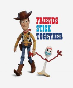 Toy Story 4 - Woody & Forky Walking Together PNG Free Download