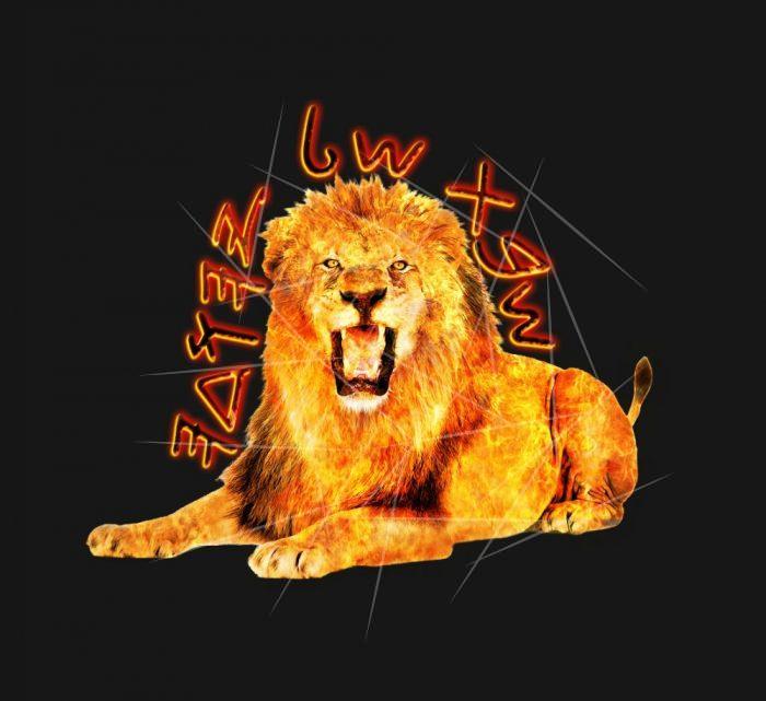 Tribe of Judah Fiery Lion PNG Free Download