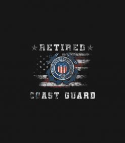 US Coast Guard Veteran Retired Vintage T- PNG Free Download