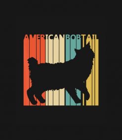 Vintage American Bobtail Cat PNG Free Download