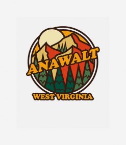 Vintage Anawalt West Virginia Mountain Hiking Souv PNG Free Download
